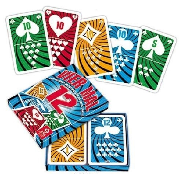 VIER MAL 12 Kartenspiel Karten von ASS